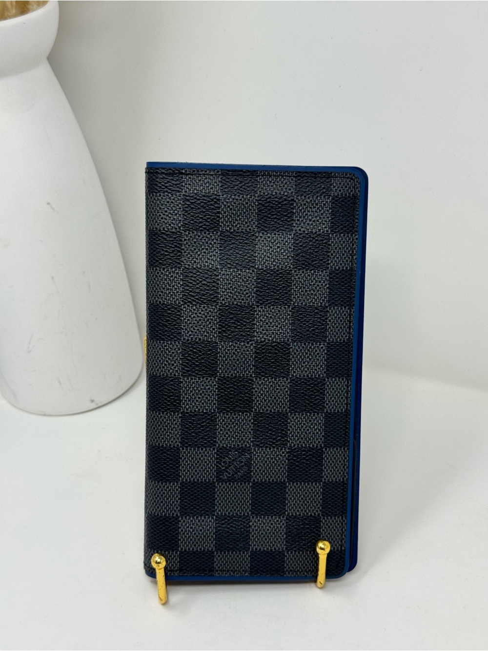 💯Authentic LOUIS VUITTON
Brazza Damier Graphite Bifold Wallet Black/Blue